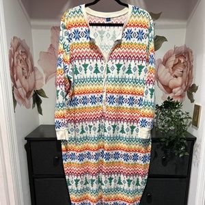 Christmas Adult Plus Size Onsie PJ's - Holiday Christmas Pattern- Old Navy - 3X